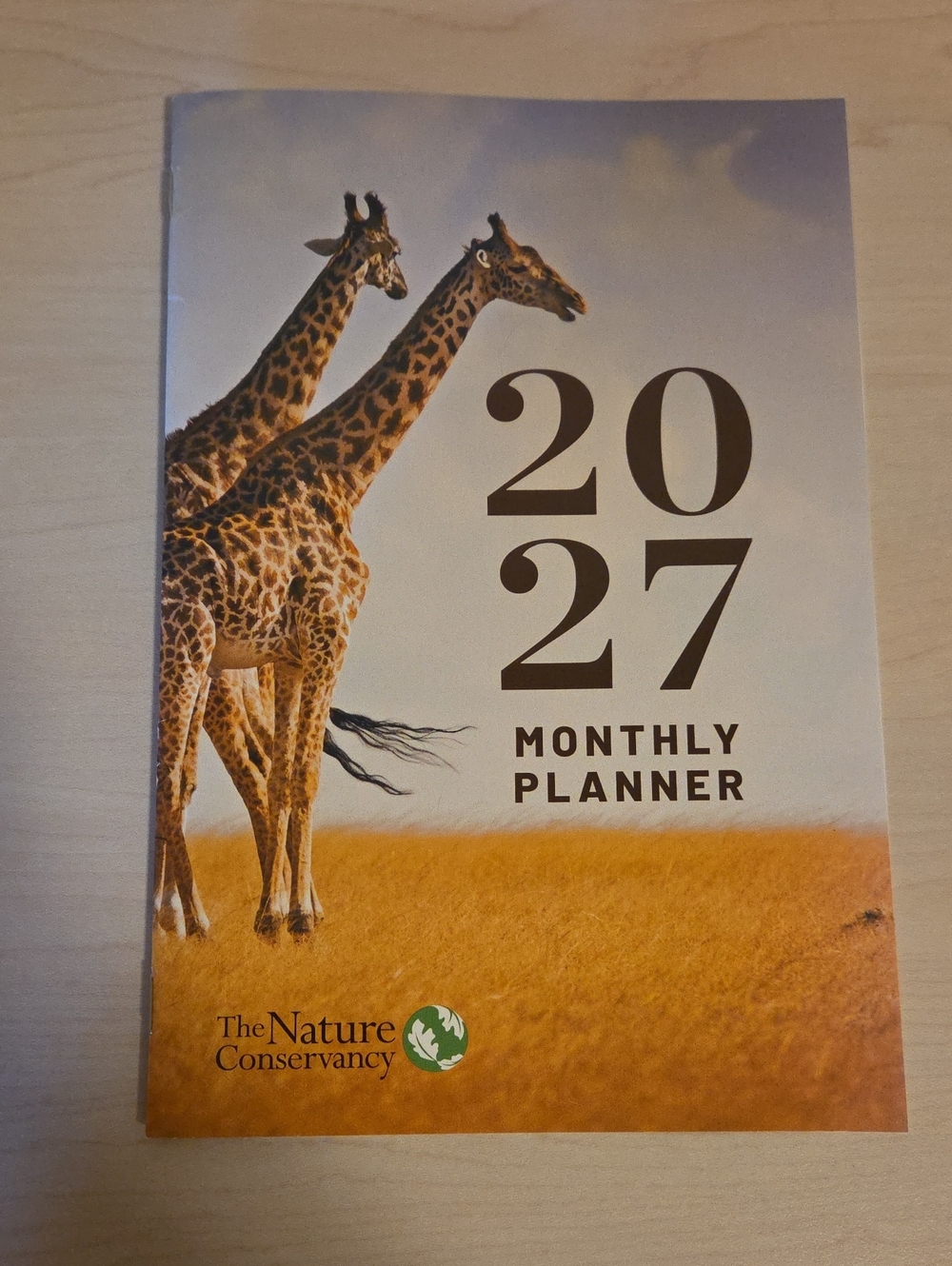 2027 Monthly Planner featuring Giraffes
